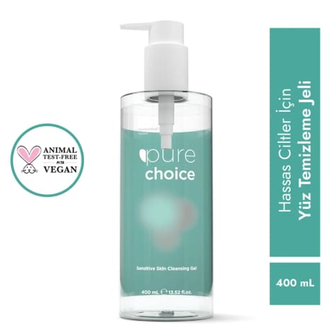 Pure Choice ژل شستشوی صورت مناسب پوست حساس 400 میلیلیتر