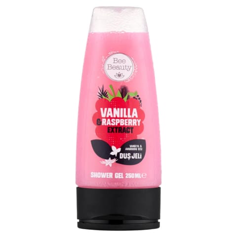 Bee Beauty دوش ژل وانیل و تمشک ۲۵۰ میلیلیتر