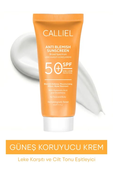 کرم ضد آفتاب CALLIEL ضد لک با SPF 50 برای همه پوستها