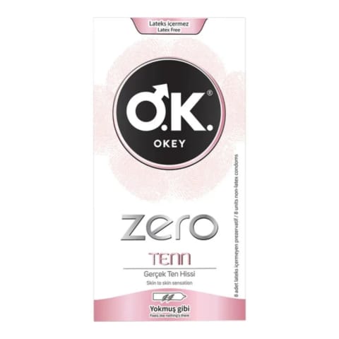 Okey کاندوم Zero Tenn بسته 8 عددی