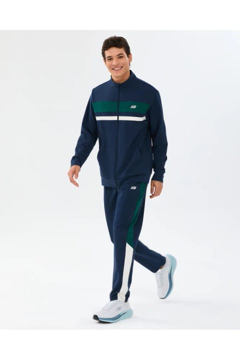 SKECHERS M Coll. Track Suit ست مردانه سویشرت و شلوار سرمهای S2610008-0505