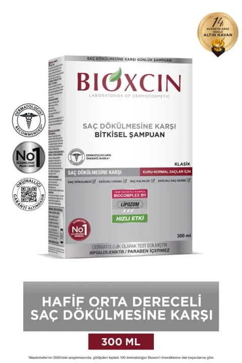 Bioxcin Genesis شامپو موهای خشک و معمولی 300 میلیلیتر
