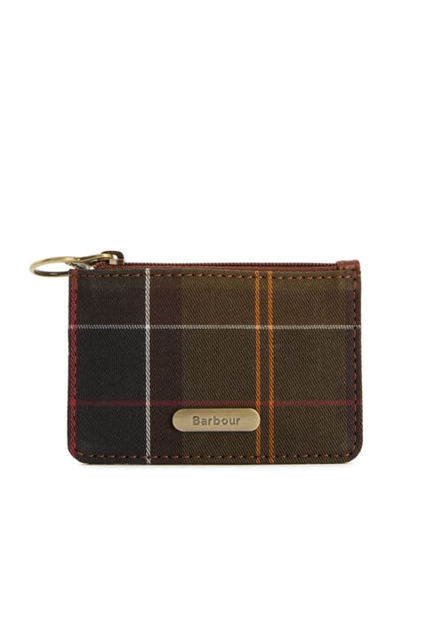 جاکلیدی کیف Barbour Deri Coin Purse مدل TN11 Classic Tartan