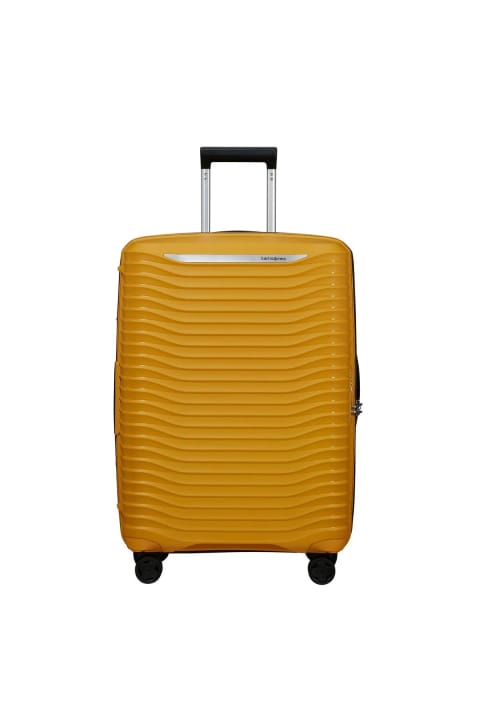 چمدان چرخدار متوسط Samsonite Upscape نارنجی آکاردئونی ۴ چرخ ۶۸ سانتیمتر