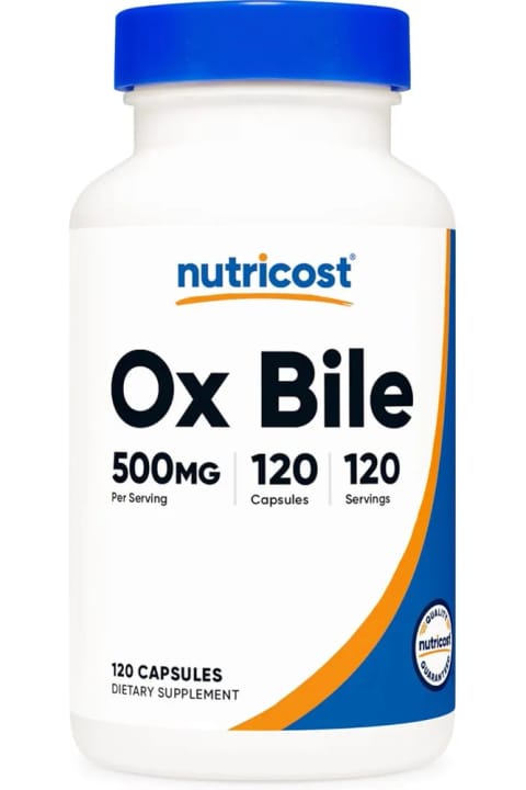 Nutricost کپسول صفرا گاو 500 میلیگرم در هر وعده (120 کپسول) - بدون گلوتن و...