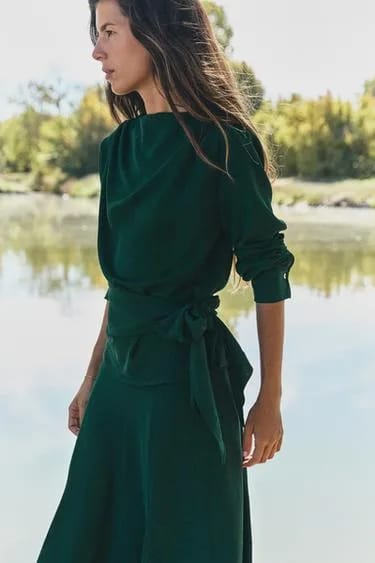 بلوز پاپیون‌دار Zara
