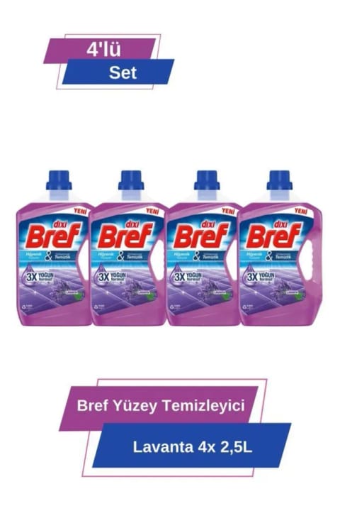 Bref Lavanta Yüzey Temizleyici 2.5L x4