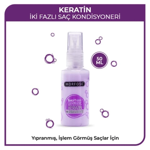مورفوزe تونیک دو فاز مو Keratin 50 میلی‌لیتر