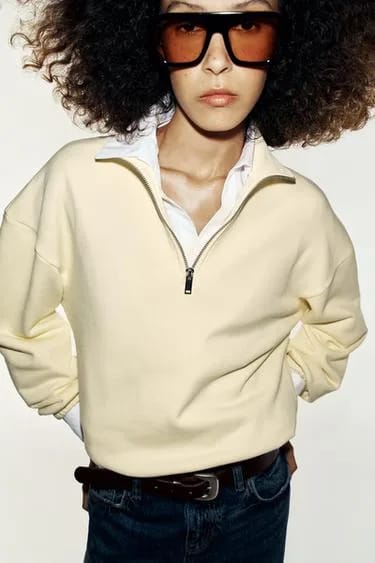 METAL ZIP SWEATSHIRT