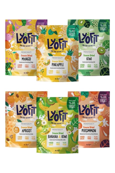 Lyofit Food ست مخلوط میوه‌های استوایی