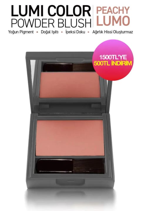 Alix Avien پودر رژ گونه با بافت ابریشمی فوقالعاده نرم و رنگدانه متراکم - Lumi Color — 152 Peachy Lumo