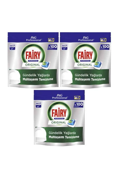 Fairy Professional Original ماشین ظرفشویی کپسولی 100 شستوشو ×3