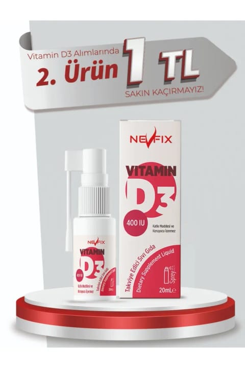 نوفیکس Vitamin D3 اسپری 400 IU حجم ۲۰ میلی‌لیتر