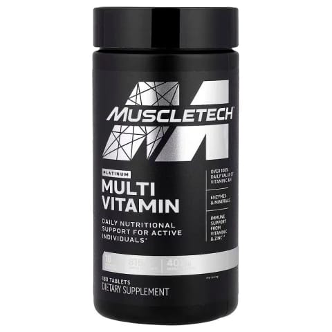 مولتی ویتامین MuscleTech Platinum Sports 180 قرص