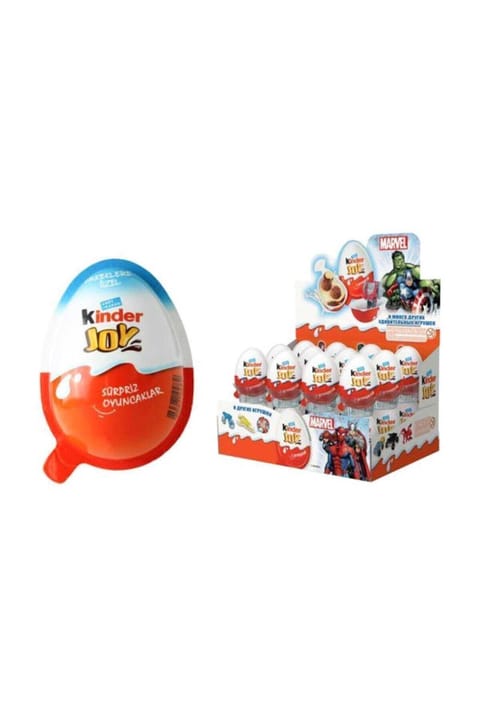 تخم‌مرغ شگفت‌انگیز Kinder Joy پسرانه ۲۰ گرمی بسته ۲۴ عددی
