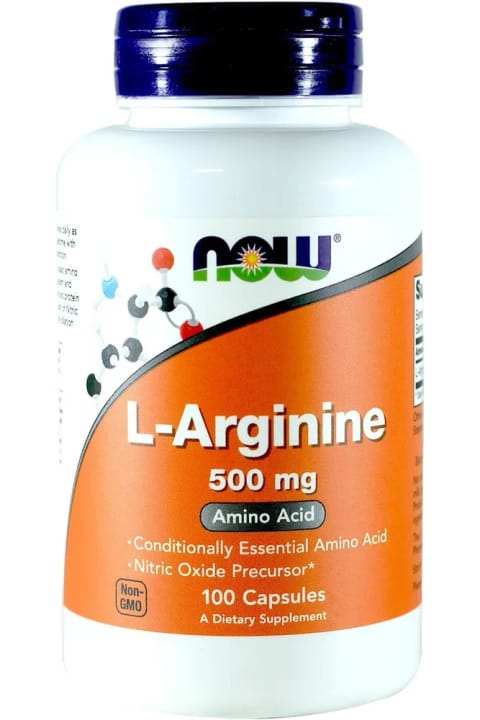 Now Foods, L-Arginine, 500 mg, 100 کپسول گیاهی