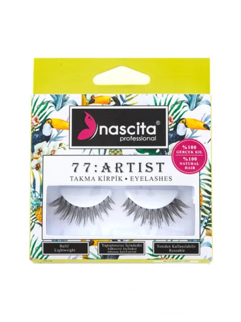 مژه مصنوعی آرتیست Nascita با ظاهری طبیعی و ۱۰۰٪ موی واقعی NASEYE000077