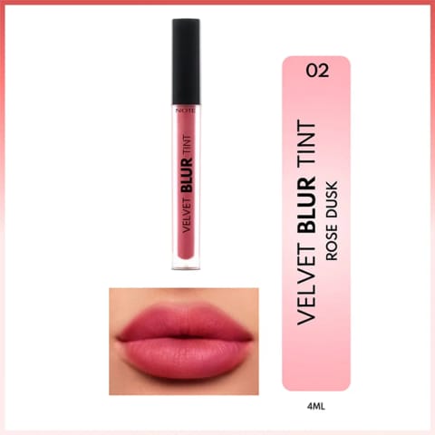 Note Velvet Blur Tint مایع مات مرطوبکننده با پایانی مخملی ۰۲ رز داسک
