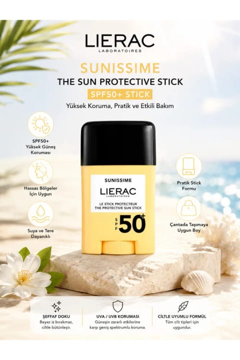 Lierac Sunissime مرطوب‌کننده و ضدآفتاب استیکی SPF50+