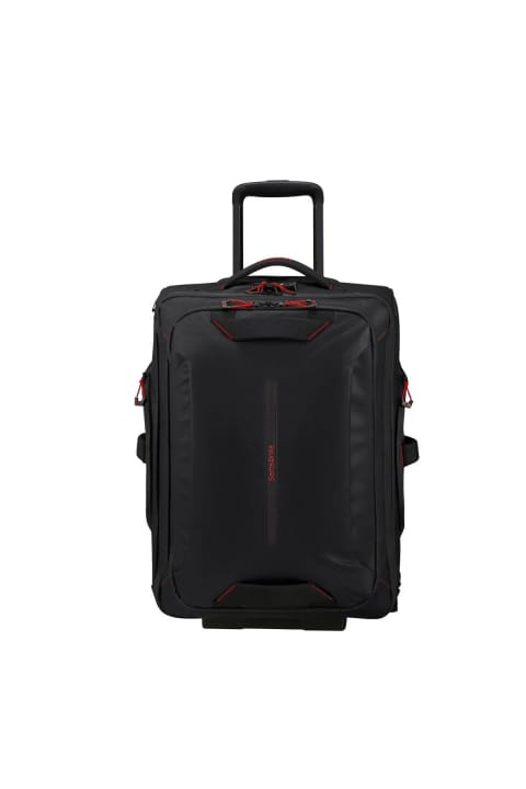 Samsonite Ecodiver مشکی - چرخدار ۲ چرخ دافل ۵۵ سانتی کابین سایز چمدان ۱۵.۶ اینچ
