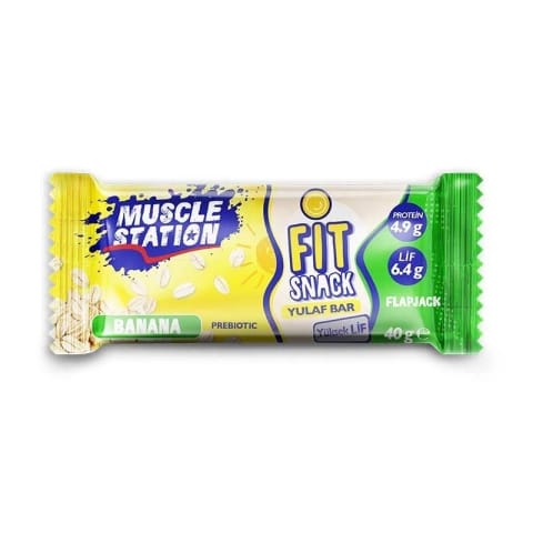 Muscle Station Fit Snack جو دوسر بار موز ۴۰ گرم ۱ عددی