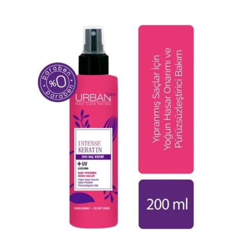 Urban Care Naturals کراتین نرم‌کننده مایع مو 200 میلی‌لیتر