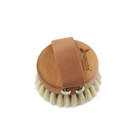 برس ماساژ مینی موی اسب طبیعی Nascita (۷×۷ سانتی‌متر) NASBATHK0013T