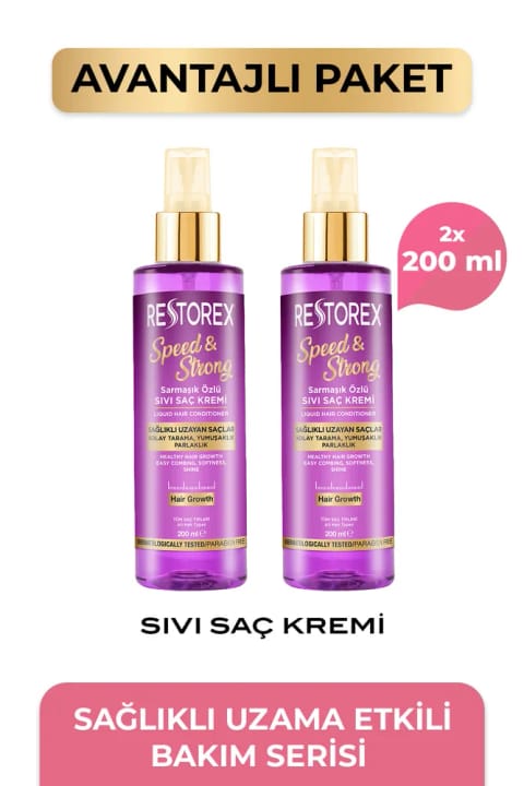 Restorex Speed Strong درخشانکننده مایع مراقبت از مو ۲×۲۰۰ میلیلیتر