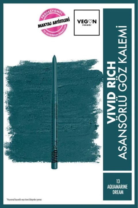 NYX Professional Makeup خط چشم چرخشی Vivid Rich - 13 Aquamarine Dream