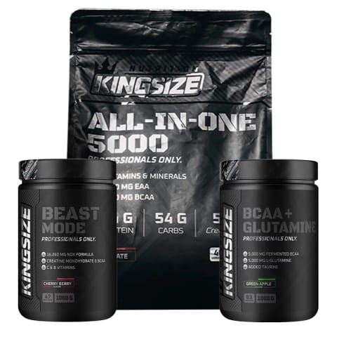 Kingsize Nutrition All In One + Beast Mode + BCAA Glutamine ترکیبی