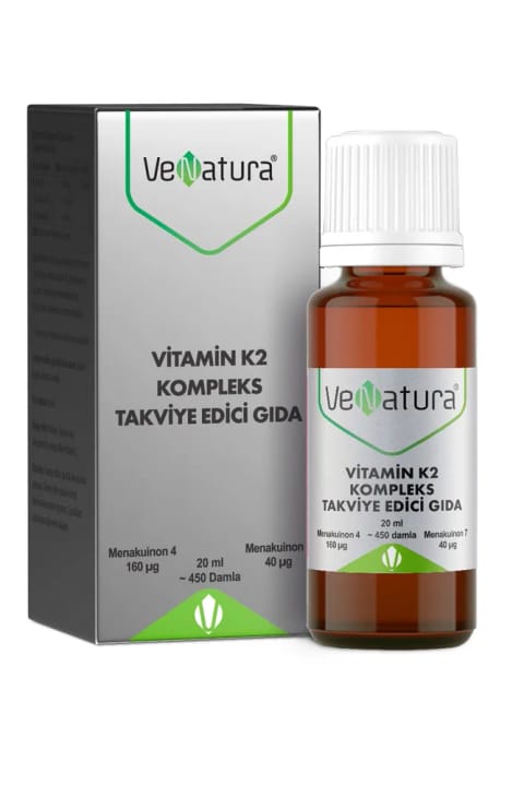 قطره خوراکی ویتامین K2 کمپلکس وناتورا ۲۰ میلی‌لیتر