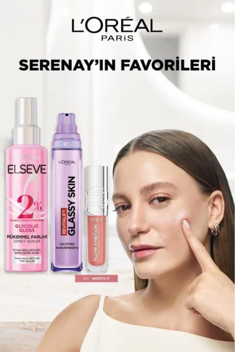 L'Oreal Paris ست محبوب سرنای ساریکایا – اسپری Glyco + مرطوبکننده Glass Skin