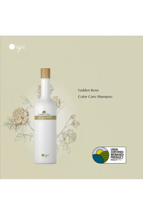 شامپو O'right Golden Rose Color Care مخصوص موهای رنگ‌شده و آسیب‌دیده