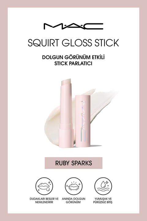M.A.C M·A·C Squirt Gloss Stick براقکننده چوبی با اثر حجیمکننده - Ruby S...
