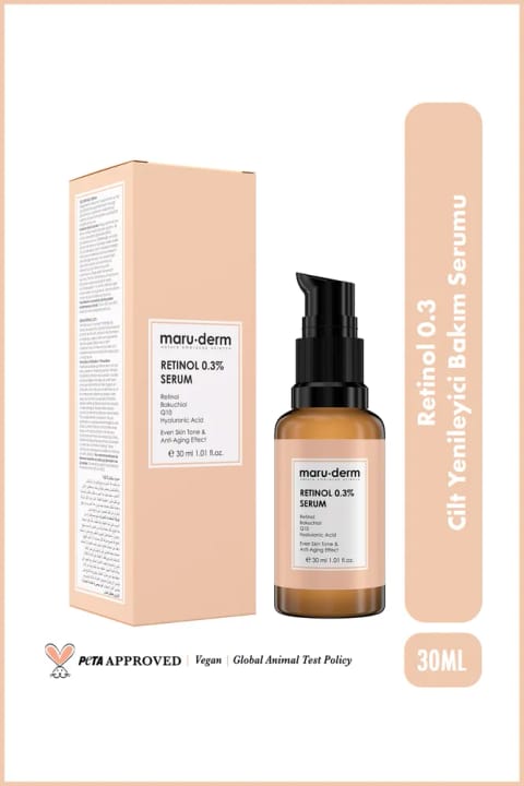 Maru.Derm Retinol 0.3 سرم ترمیم‌کننده پوست ۳۰ میلی‌لیتر
