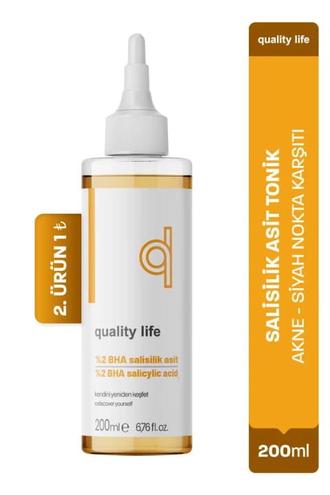 تونر سالیسیلیک اسید Quality Life - سفتکننده منافذ، ضد جوش و آکنه