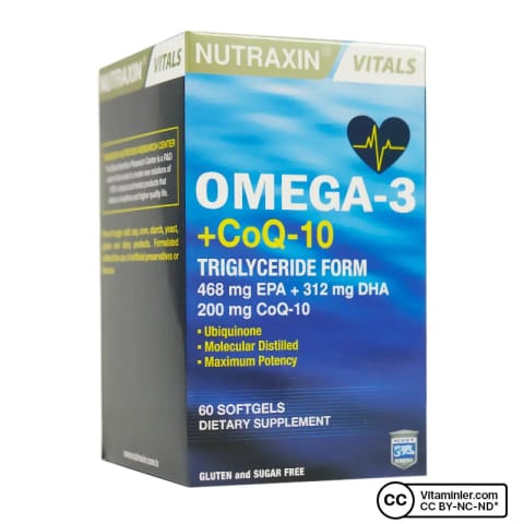 Nutraxin Omega 3 + CoQ-10 60 کپسول