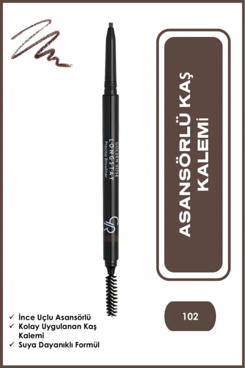 Golden Rose Longstay Precise Browliner - 102 - مداد ابرو آسانسوری