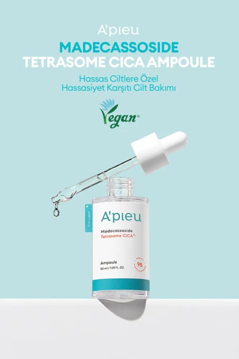 میشا آمپول سیكا برای پوست‌های حساس و آسیب‌دیده A'PIEU Madecassoside Tetrasome Cica