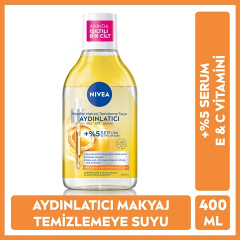 Nivea میکسلار پاککننده آرایش شادابکننده حاوی سرم 400 میلیلیتر