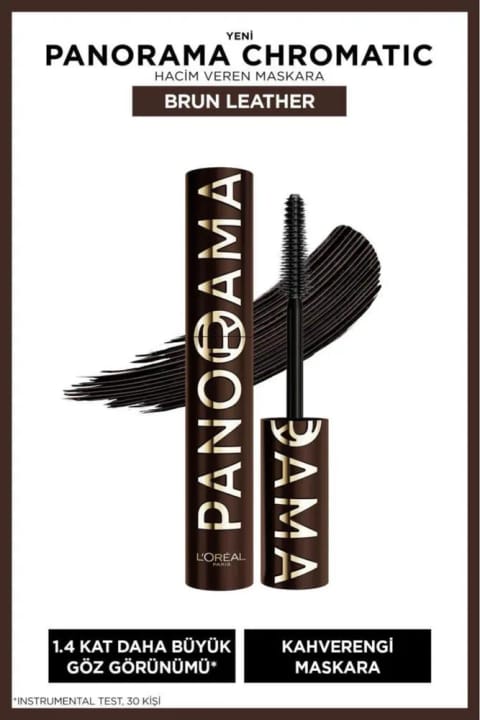 L'Oreal Paris Panorama قهوهای چرمی ماسکارا + مداد چشم Haute Couleur