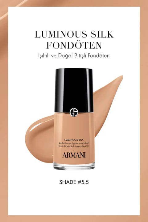 Giorgio Armani Luminous Silk کرم پودر درخشان با پایانی طبیعی 5.5