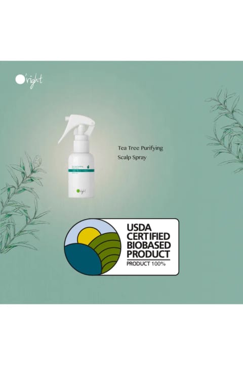 اسپری پاککننده پوست سر O'right Tea Tree برای موهای مستعد شوره و خارش