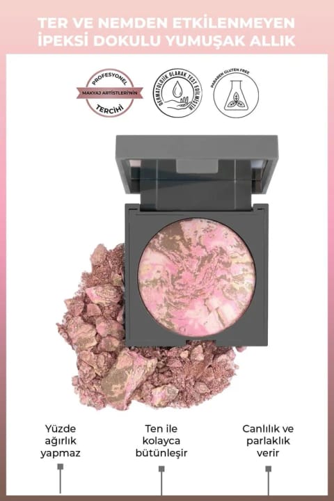 Alix Avien رژگونه - Baked Blush 102 Dirty Rose
