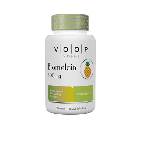 Voop بروملین 2400 GDU 30 کپسول 500 میلی‌گرم