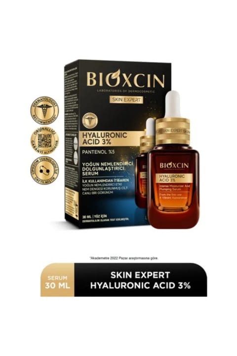 Bioxcin Hyaluronic Acid %3 سرم مرطوب‌کننده و حجم‌دهنده 30 میلی‌لیتر