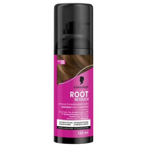 Root Retoucher اسپری رنگ مو قهوهای ۱۲۰ میلیلیتر