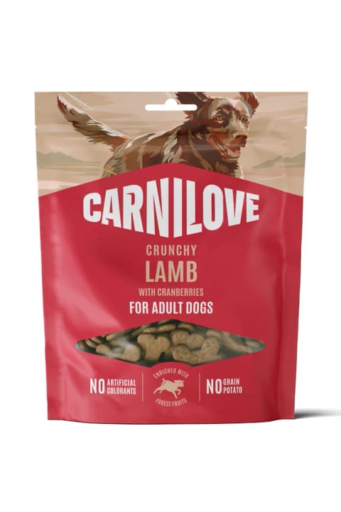 Carnilove تشویقی سگ crunchy با بره و کرنبری ۲۰۰ گرم