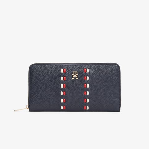 کیف پول زنانه سرمه‌ای Tommy Hilfiger Icon Corp