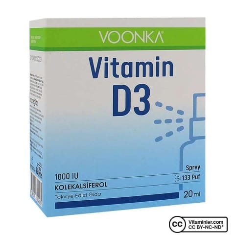 وونکا Vitamin D3 1000 IU اسپری 20 میلی‌لیتر